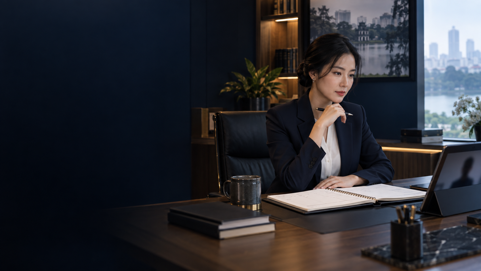 Luật sư chuẩn bị cho buổi tư vấn pháp lý trực tuyến